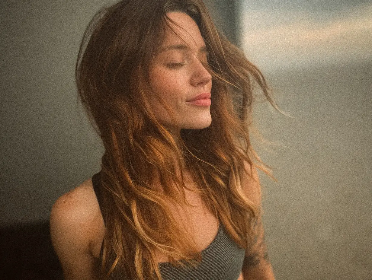 Natural ombre summer hair idea